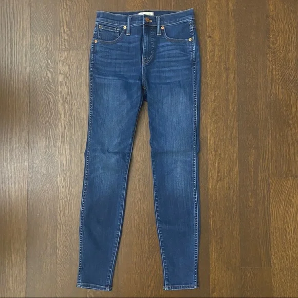 Madewell 10" High-Rise Skinny Jeans in Danny Wash: TENCEL™ Denim Edition Size 26 - Picture 5 of 11